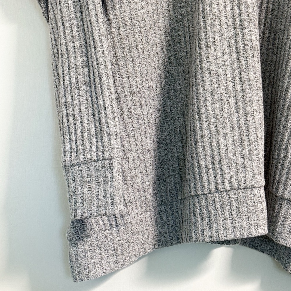 Torrid Ribbed Half Zip Sweater 5X Heather Gray Oversized Plus Pullover - Picture 6 of 15